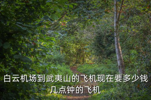 廣州到武夷山機票多少時間，廣州到武夷山的機票價格