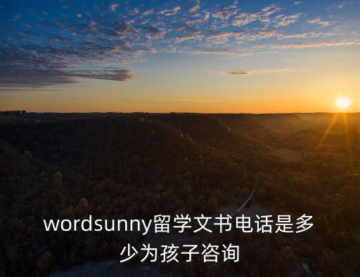 金吉列留學官網電話，wordsunny留學文書電話是多少為孩子咨詢