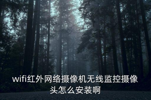 wifi紅外網絡攝像機無線監控攝像頭怎么安裝啊
