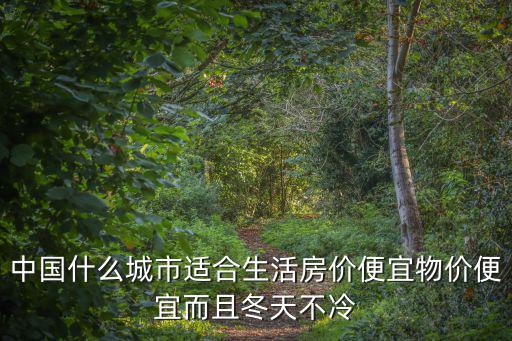中國什么城市適合生活房價便宜物價便宜而且冬天不冷