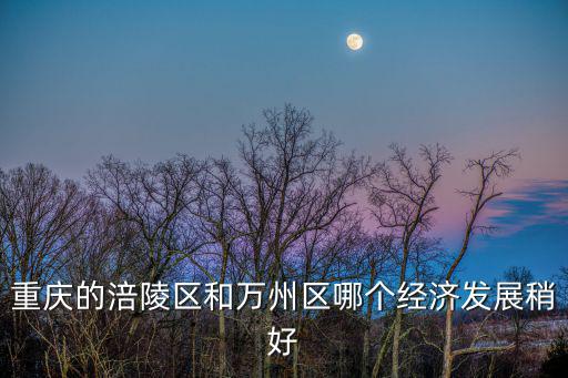 重慶的涪陵區和萬州區哪個經濟發展稍好