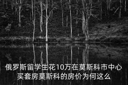 俄羅斯留學生花10萬在莫斯科市中心買套房莫斯科的房價為何這么