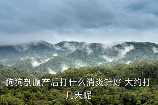 狗狗剖腹產后打什么消炎針好 大約打幾天呢