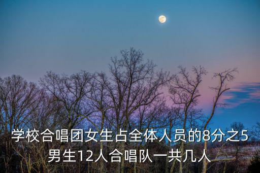 學(xué)校合唱團(tuán)女生占全體人員的8分之5男生12人合唱隊(duì)一共幾人