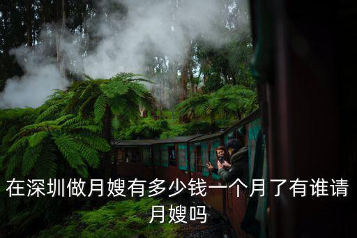 在深圳做月嫂有多少錢一個月了有誰請月嫂嗎