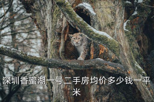 深圳香蜜湖一號二手房均價多少錢一平米