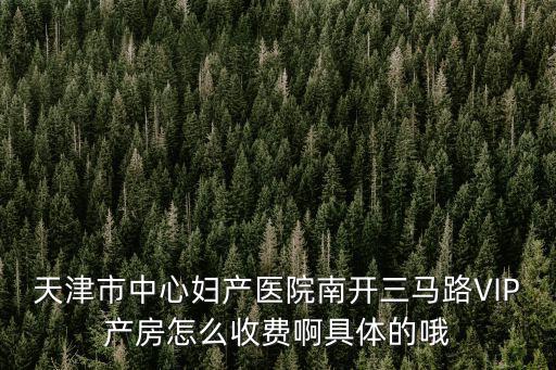 天津市中心婦產醫院南開三馬路VIP產房怎么收費啊具體的哦