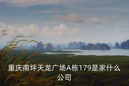 重慶市松華實(shí)業(yè)發(fā)展有限公司，重慶南坪天龍廣場(chǎng)A棟179是家什么公司