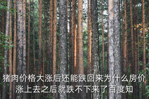 豬肉和房價哪個更貴，豬肉和房價為什么都在長