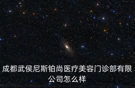 成都武侯尼斯鉑尚醫療美容門診部有限公司怎么樣