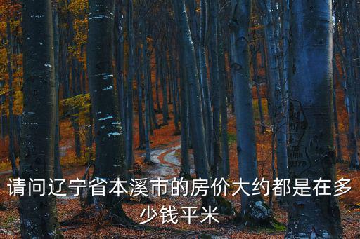 請問遼寧省本溪市的房價大約都是在多少錢平米