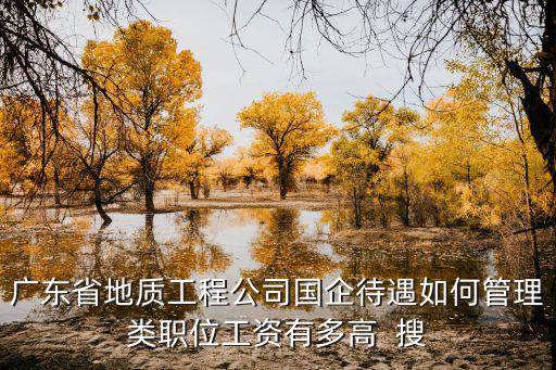 廣州地質(zhì)勘察工資多少，廣東有色金屬地質(zhì)勘察局工程勘察設(shè)計院的待遇