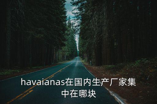 havaianas在國內生產廠家集中在哪塊