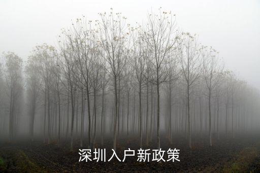 深圳入戶新政策