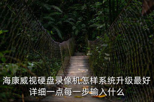 海康威視硬盤錄像機(jī)怎樣系統(tǒng)升級(jí)最好詳細(xì)一點(diǎn)每一步輸入什么