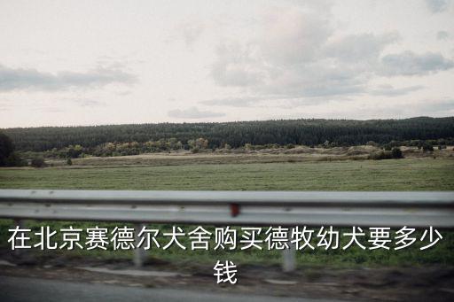 在北京賽德爾犬舍購買德牧幼犬要多少錢