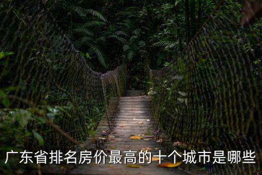 廣東省排名房價最高的十個城市是哪些