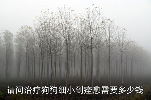 請問治療狗狗細小到痊愈需要多少錢