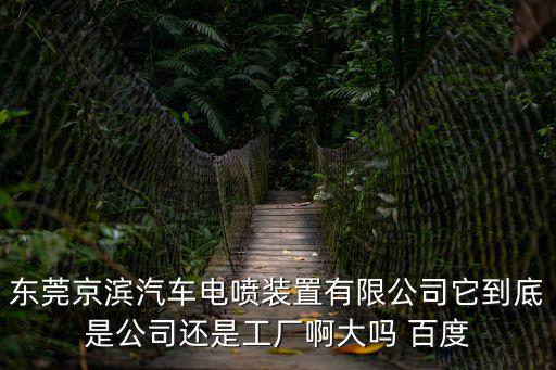 東莞京濱汽車電噴裝置有限公司它到底是公司還是工廠啊大嗎 百度