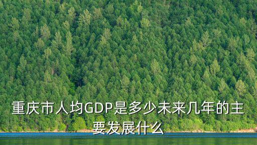 重慶市人均GDP是多少未來幾年的主要發展什么