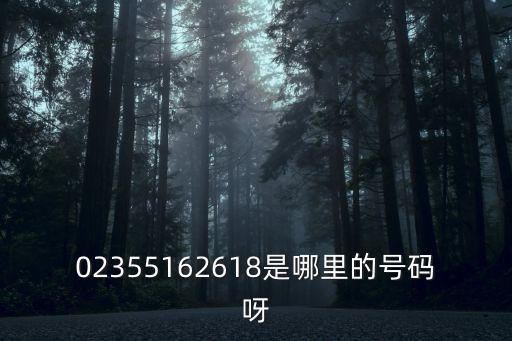 02355162618是哪里的號(hào)碼呀