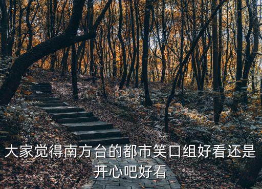 大家覺得南方臺的都市笑口組好看還是開心吧好看