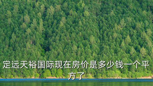 定遠(yuǎn)天裕國際現(xiàn)在房價(jià)是多少錢一個(gè)平方了