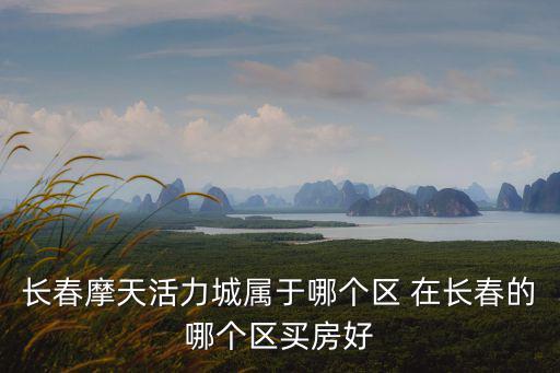 長春摩天活力城屬于哪個區 在長春的哪個區買房好