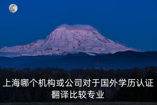 上海官方認證的翻譯公司，上海有沒有哪家翻譯公司有國家認可的翻譯師的