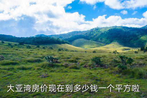 大亞灣房?jī)r(jià)現(xiàn)在到多少錢一個(gè)平方啦