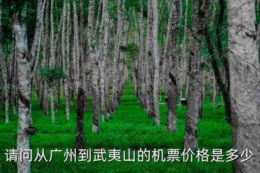 廣州到武夷山機票多少公里，請問從廣州到武夷山的機票價格是多少