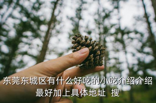 東莞東城區有什么好吃的小吃介紹介紹最好加上具體地址  搜