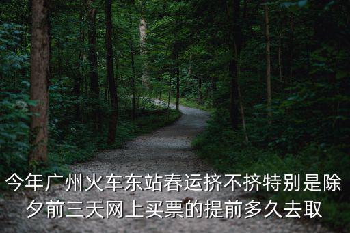 今年廣州火車東站春運擠不擠特別是除夕前三天網上買票的提前多久去取