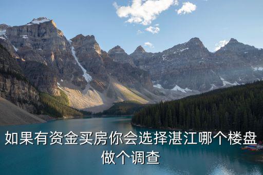 湛江哪個城市房價最好，請問在湛江哪買房子好