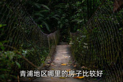 青浦地區哪里的房子比較好