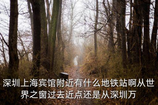 深圳上海賓館附近有什么地鐵站啊從世界之窗過去近點還是從深圳萬