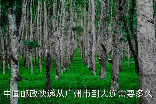 中國(guó)郵政快遞從廣州市到大連需要多久