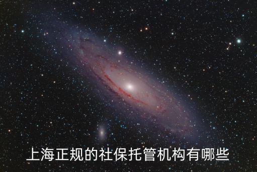 上海正規(guī)的社保托管機構(gòu)有哪些