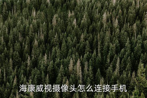 海康威視攝像頭怎么連接手機