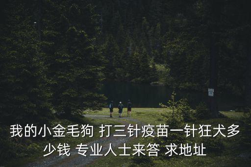 小金毛三針疫苗多少錢，小金毛打一套疫苗大概要花多少錢