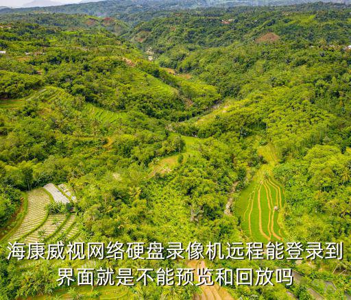 海康威視網(wǎng)絡(luò)硬盤錄像機(jī)遠(yuǎn)程能登錄到界面就是不能預(yù)覽和回放嗎