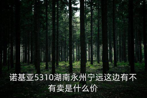 諾基亞5310湖南永州寧遠這邊有不有賣是什么價