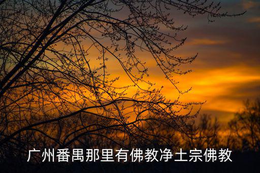 廣州番禺那里有佛教凈土宗佛教