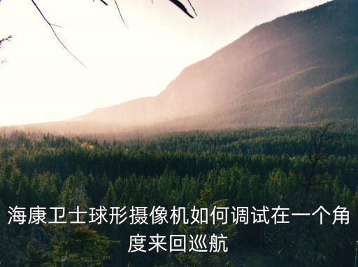 海康衛士球形攝像機如何調試在一個角度來回巡航