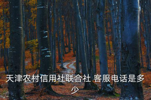 天津農(nóng)村信用社聯(lián)合社 客服電話是多少