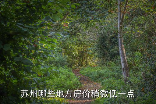 蘇州哪些地方房價稍微低一點