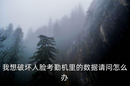我想破壞人臉考勤機里的數據請問怎么辦