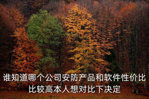 廈門宇洪科技有限公司怎么樣，誰知道哪個公司安防產品和軟件性價比比較高本人想對比下決定