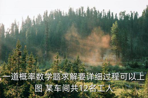 一道概率數學題求解要詳細過程可以上圖 某車間共12名工人