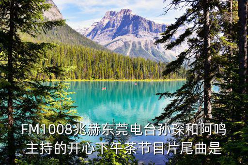 FM1008兆赫東莞電臺孫琛和阿鳴主持的開心下午茶節(jié)目片尾曲是